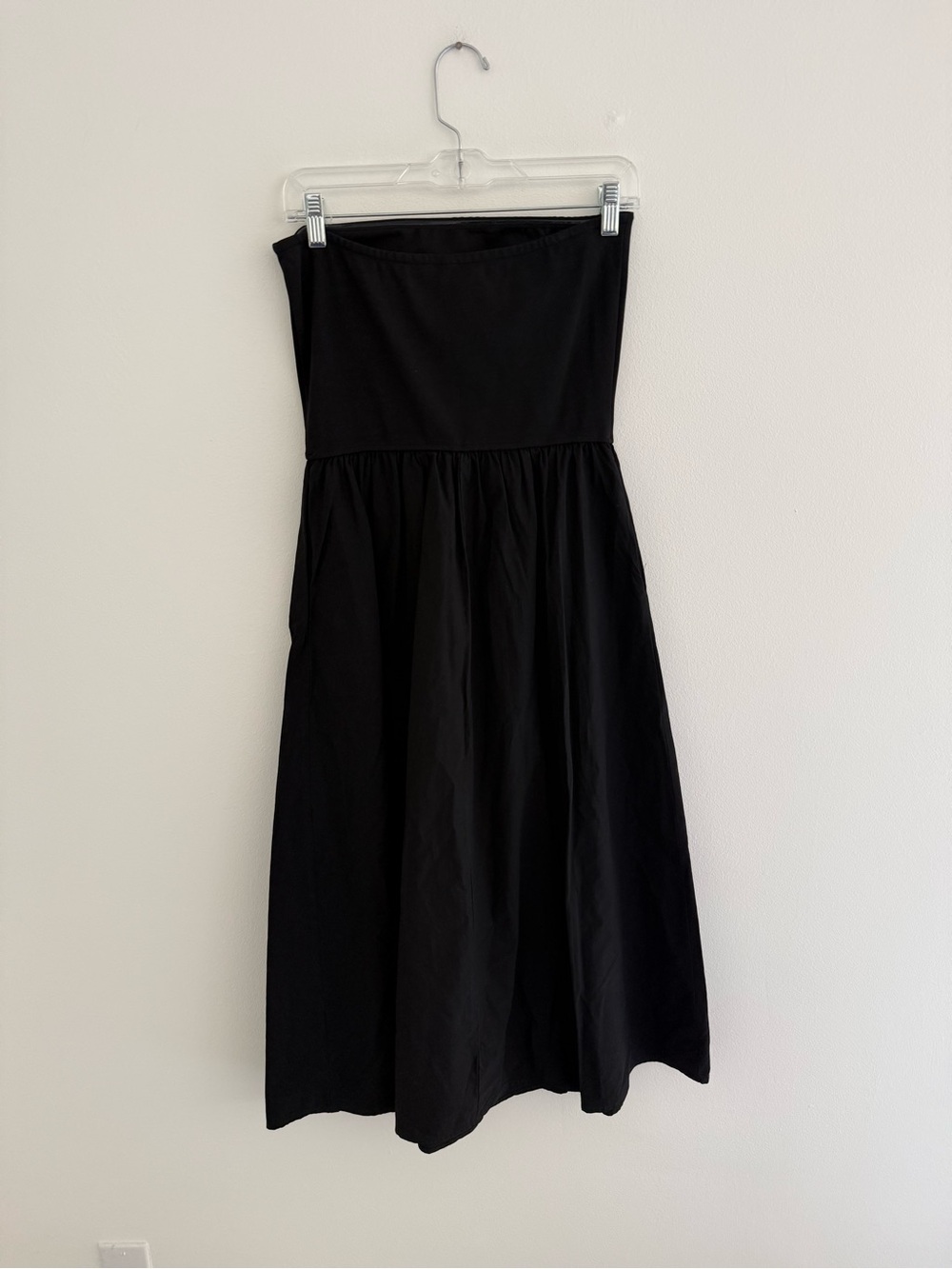 PrettyGarden Black Strapless Midi Dress Medium - Picture 7 of 7